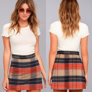 lulu’s | mad for plaid mini skirt
